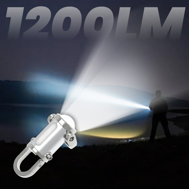 🔥Heißer Verkauf🔥1200LM Superhelle Mini-Schlüsselanhänger-Taschenlampe Wasserdicht