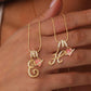💖 LETZTER TAG – 50 % RABATT ✨ 3-lagige Anhänger-Halsketten mit Initialen A-Z 🎀 | Personalisiert & elegant