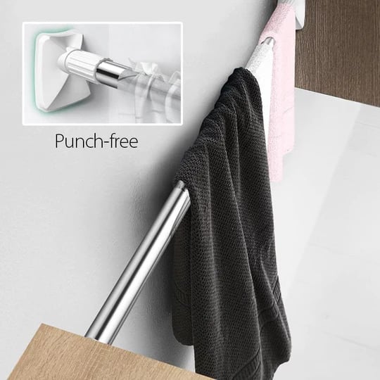 ✨⚡️ ZEITLICH BEGRENZT – 50% SPAREN! Bohrfreie verstellbare Stange – Ideal zum Aufhängen von Kleidung und Duschvorhängen im Badezimmer oder auf dem Balkon 🚿