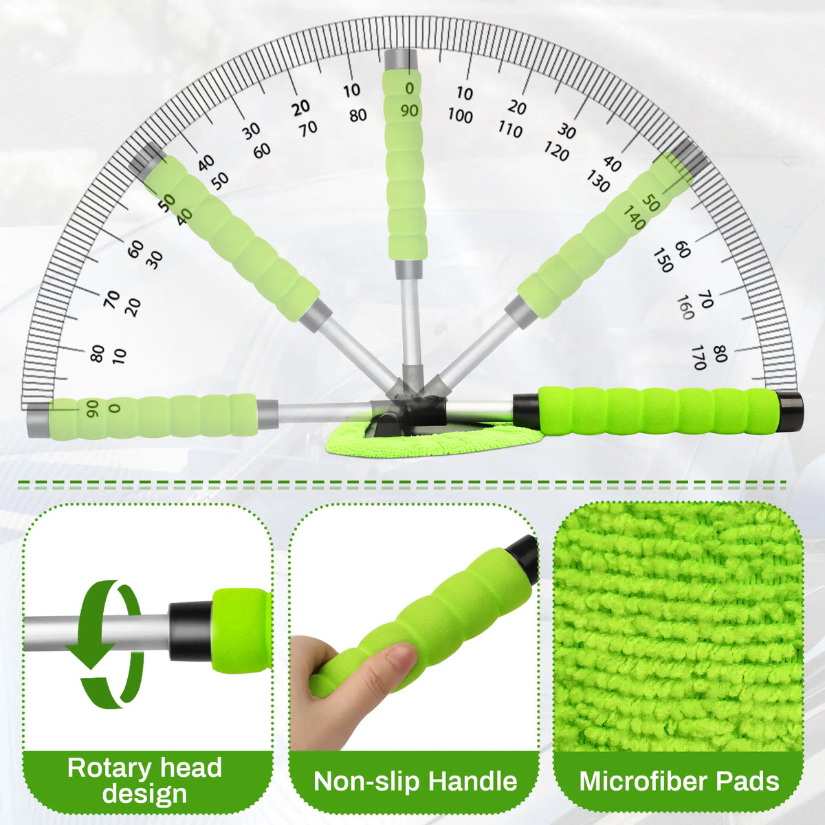⏳Zeitlich begrenztes Angebot⏳ Windschutzscheiben-Reinigungsset mit ausziehbarem Griff