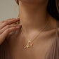 💖 LETZTER TAG – 50 % RABATT ✨ 3-lagige Anhänger-Halsketten mit Initialen A-Z 🎀 | Personalisiert & elegant