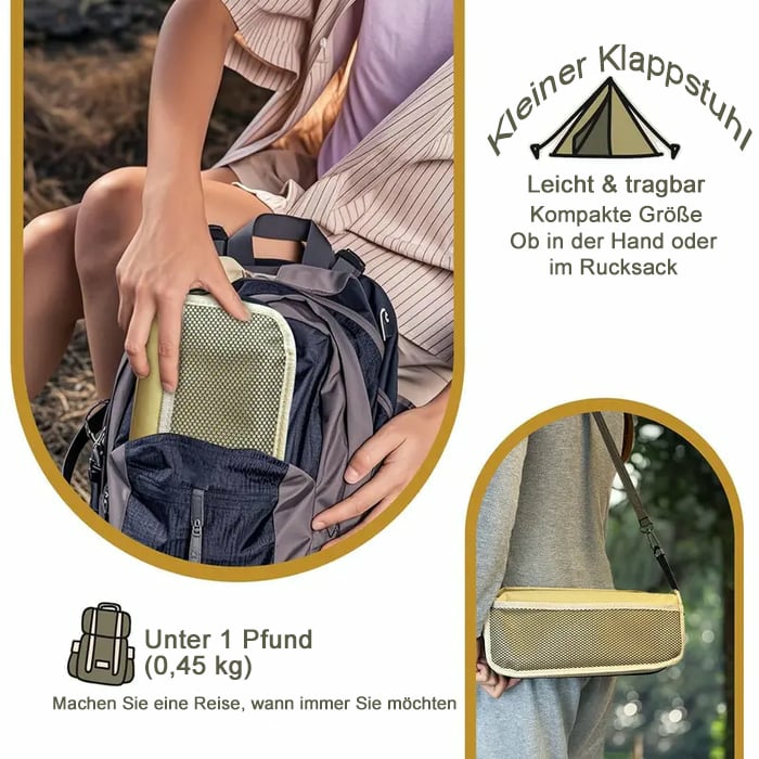 ⏰Letzter Tag: 50% Rabatt!🔥🪑Ultraleichter Klapphocker – Trägt bis zu 120 kg