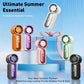 🌀Nur 12.99€ diesen Sommer!!!💨Mini-Handventilator mit LED-Anzeige –👍5-stufiger Turbo-Ventilator im Taschenformat.✨Über USB aufladbar, schnelle Kühlung für Reisen und beim Schminken. Das perfekte Geschenk.  Tragbare Kühlung