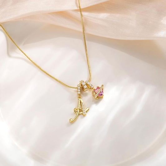 💖 LETZTER TAG – 50 % RABATT ✨ 3-lagige Anhänger-Halsketten mit Initialen A-Z 🎀 | Personalisiert & elegant