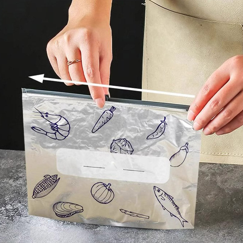 ♻️ Wiederverwendbare, verschließbare Aufbewahrungsbeutel aus Aluminiumfolie 🥬