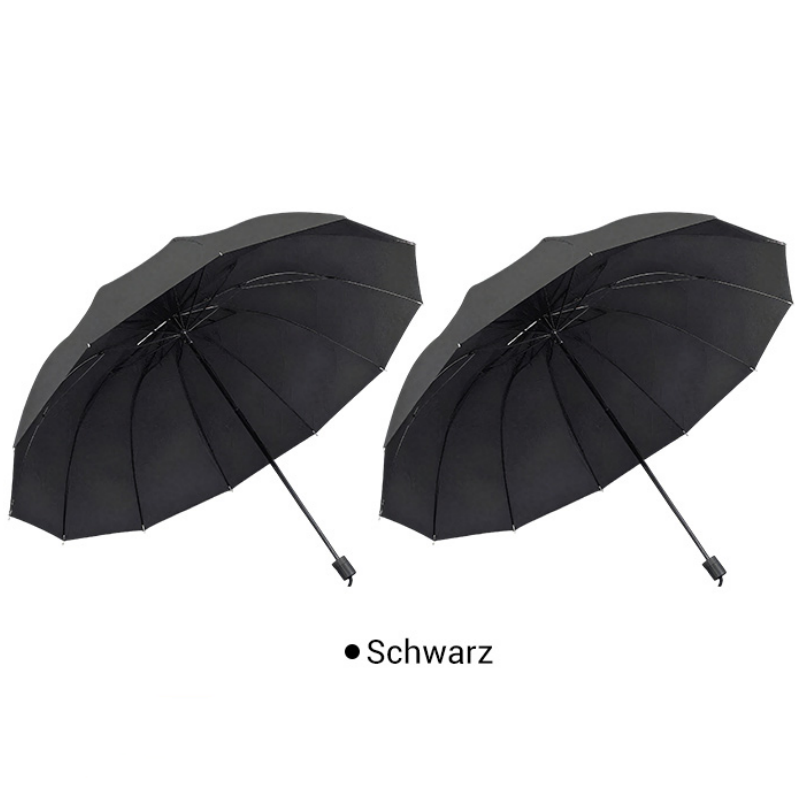 🌂50% Rabatt🔥Großer faltbarer Regenschirm mit 12 windfesten Speiche