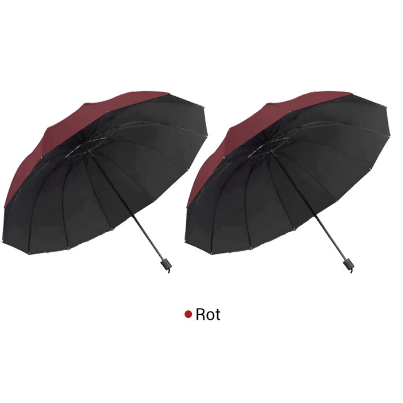 🌂50% Rabatt🔥Großer faltbarer Regenschirm mit 12 windfesten Speiche
