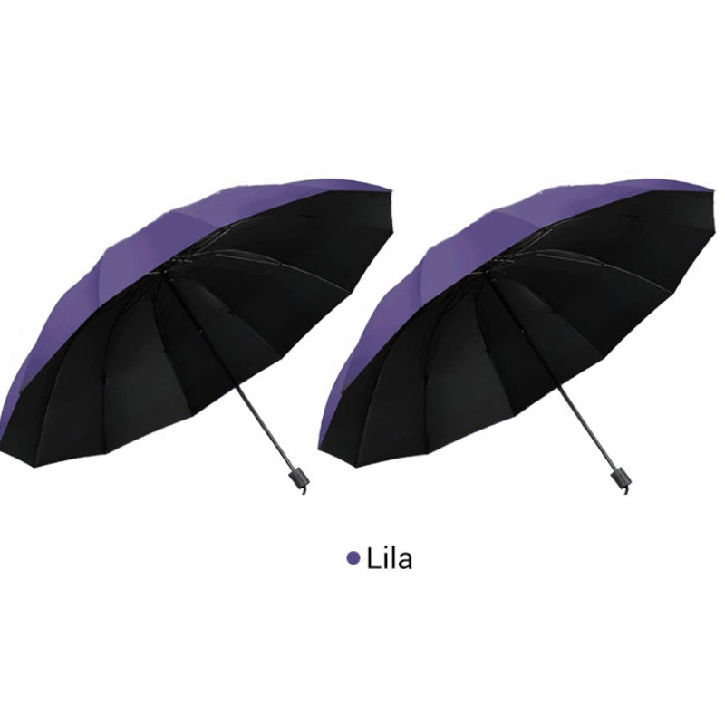 🌂50% Rabatt🔥Großer faltbarer Regenschirm mit 12 windfesten Speiche