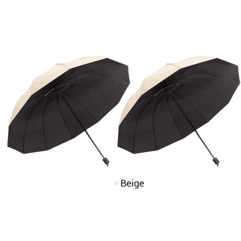 🌂50% Rabatt🔥Großer faltbarer Regenschirm mit 12 windfesten Speiche