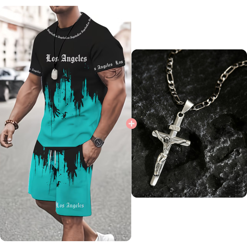 ✨ NUR JETZT: -50% 👕 Herren Grafik-Set ☀️ weich, luftig & auffällig modernes Design 🔥 Sommer Must-have 💫