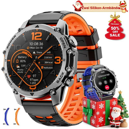 ⌚🔥 50% RABATT! 1,52″ HD Smartwatch Herren – Anruf, Musik, IP68 wasserdicht & lange Akkulaufzeit ✨