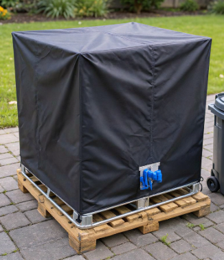 🛢️ 50% RABATT! ☀️ IBC-Tankabdeckung (1000 l) – Wasserdicht, UV-Schutz & wetterfest – Perfekt für die Lagerung im Freien 💪