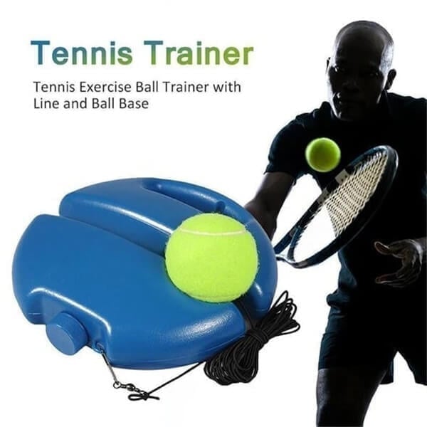 📢📢40% RABATT !!⏰🎾 Tragbarer Tennistrainer mit befüllbarem Sockel für Einzeltraining & Familie