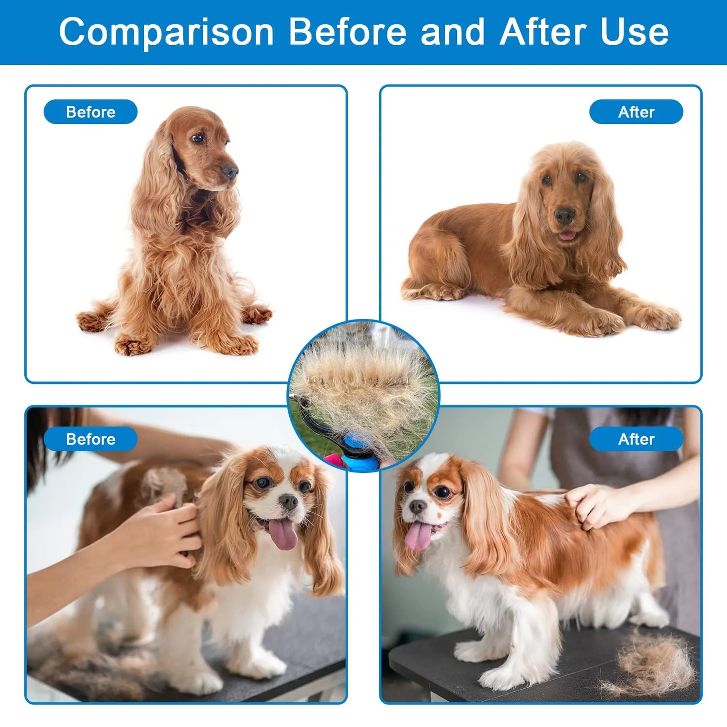 🐶🐱 KAUFE 2, ERHALTE 1 GRATIS! Professionelles Enthaarungs-Tool für Hunde & Katzen – Entfernt lose Haare effektiv, sanft zur Haut & einfache Reinigung ✨