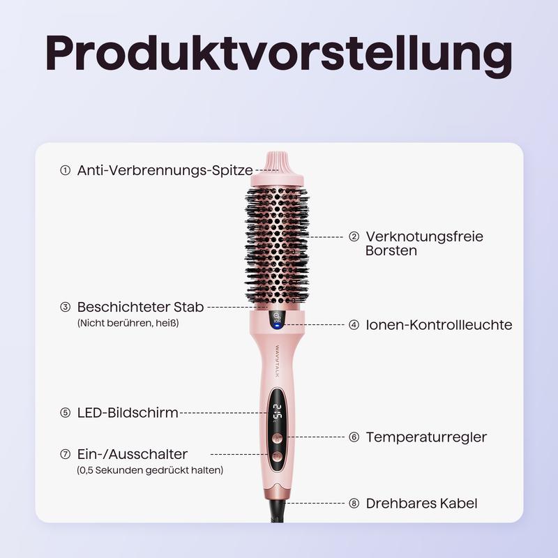 💇‍♀️✨ 50% RABATT + GRATIS VERSAND! Wavytalk Premium-Wärmebürste – Max. Volumen & traumhafte Wellen in 10 Min – Keramikbeschichtung, einstellbare Temp. 🔥