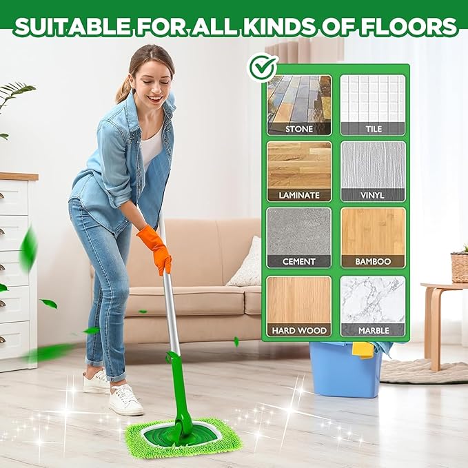 💦 Chenille Wiederverwendbare Mop Nachfüllpads für den Hausgebrauch