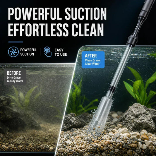 🐠📢 JETZT 50% RABATT! Elektrischer Aquarienkiesreiniger – Automatischer Mulmabsauger, wiederaufladbar & wasserdicht – Perfekt für sauberes Aquarium ohne Wasserwechselstress ✨