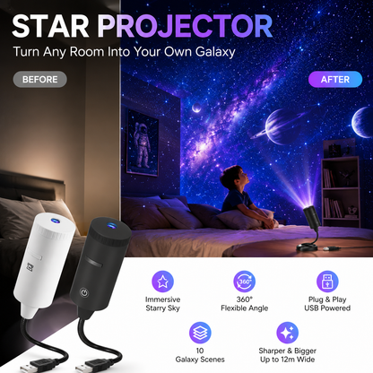 🌌✨ 50% RABATT! Plug-and-Play-HD-Sternprojektor – Über 50.000 zufriedene Nutzer – Verwandelt Dein Zimmer in eine magische Sternennacht 🌟