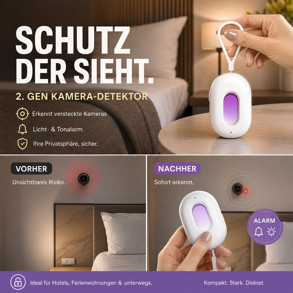 🔥🎁 1+1 GRATIS!! 🥳🔍 Kompakter Infrarot-Kameradetektor – Versteckte Kameras Entdecken, Hohe Empfindlichkeit & Tragbares Design 🔒