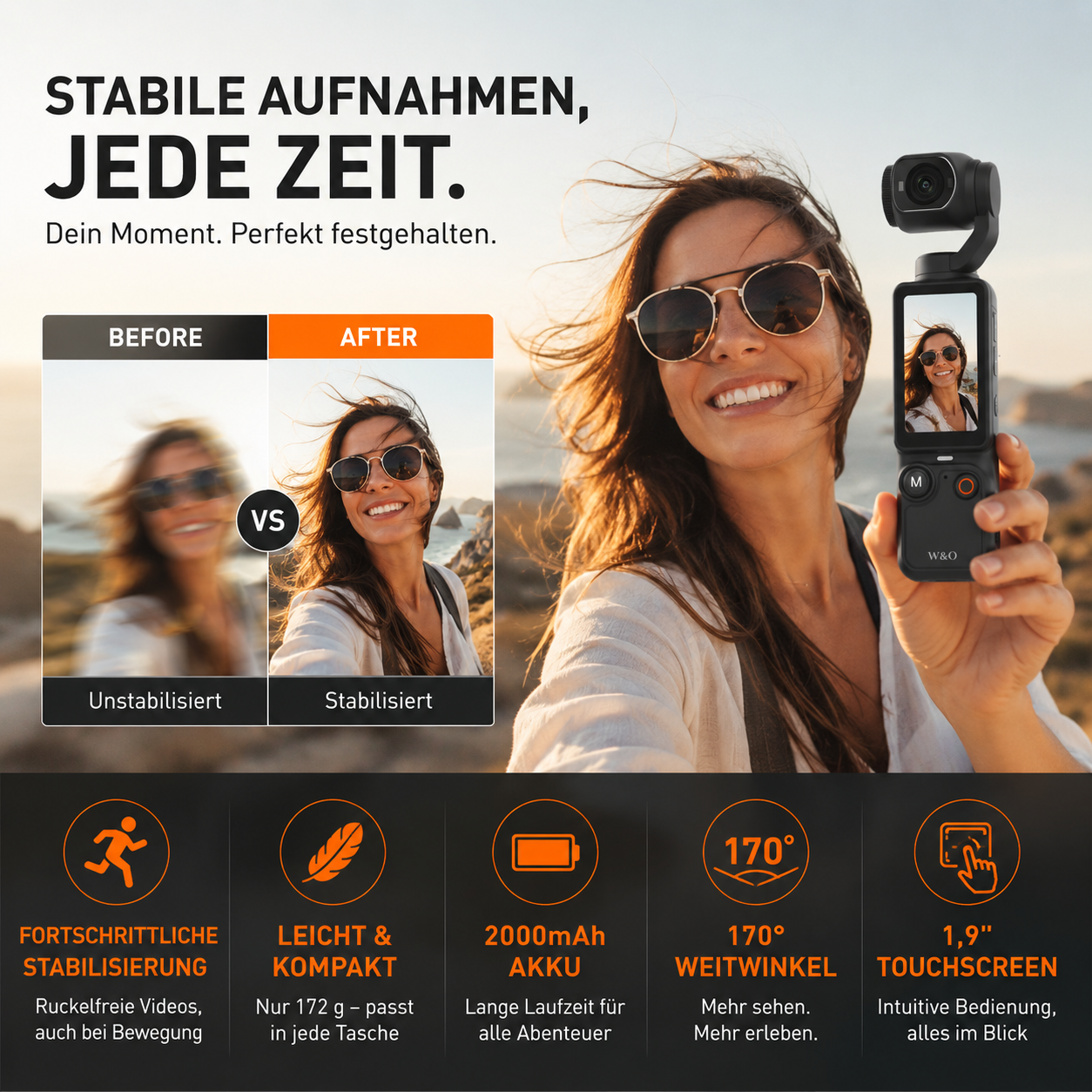 📸✨ LIMITIERTE AUFLAGE – 50% RABATT! Taschenkamera mit klappbarem Display – Selfies perfekt in Szene setzen, sofort teilen ohne Nachbearbeitung 📱💄