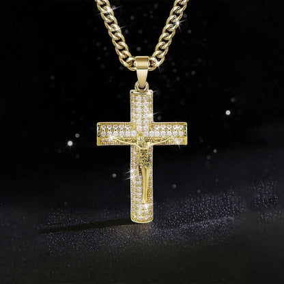 ✝️✨ 50% RABATT! Jesus-Kruzifix-Anhänger-Halskette – Zeitloser Glaube, elegantes Design & perfektes Geschenk 🎁