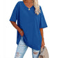 👕📢 50% RABATT! Lässiges, locker sitzendes Damen-T-Shirt mit V-Ausschnitt – Bequem, luftig & vielseitig – Perfekt für Alltag, Freizeit & warme Tage ✨