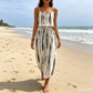 👗🌸 Damen-Midikleid in Batik-Optik mit Spaghettiträgern – 50% RABATT! Boho-Chic, leicht & perfekt für Sommer, Strand oder festliche Anlässe 🏖️