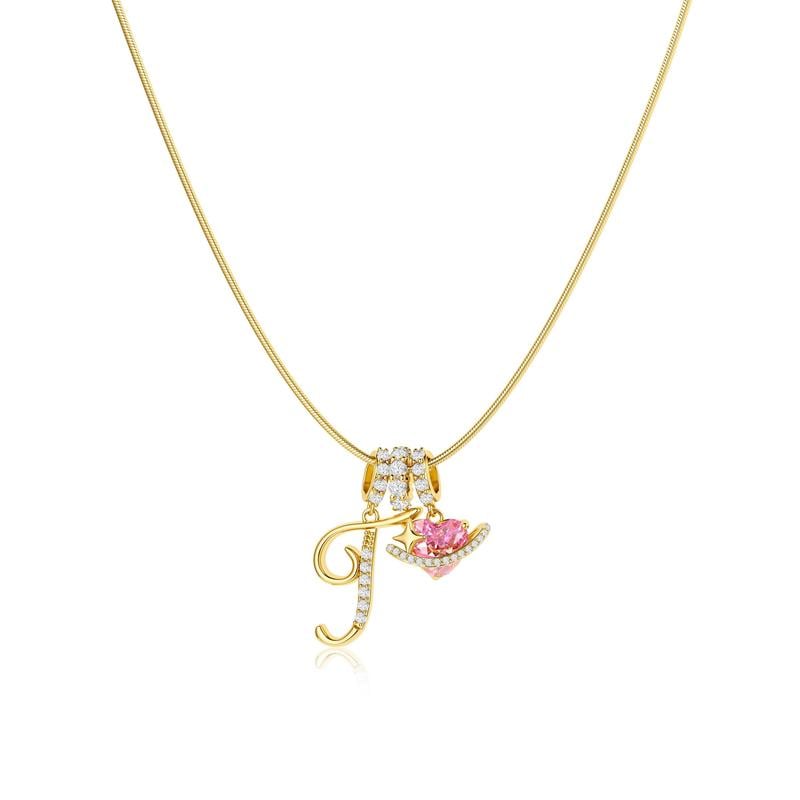 💖 LETZTER TAG – 50 % RABATT ✨ 3-lagige Anhänger-Halsketten mit Initialen A-Z 🎀 | Personalisiert & elegant