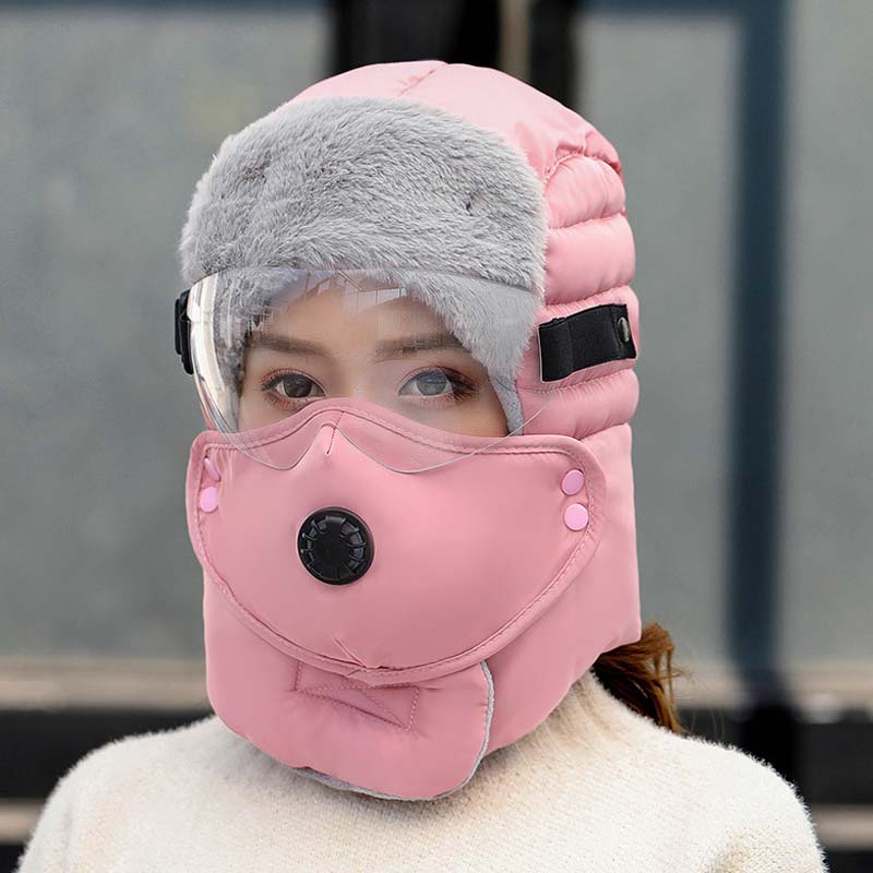 🎁Weihnachts-Sonderverkauf – 50 % Rabatt💝Thermische Kappe mit abnehmbarer Atemventilmaske