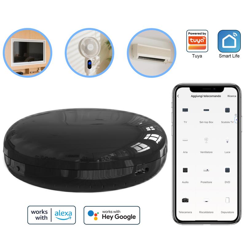 🔥【Limitierte Auflage – 50 % Rabatt】✨WLAN-Alexa-IR-Universalfernbedienung für Smart Home, All-in-One-Hub, Steuerung per App oder Sprachbefehl