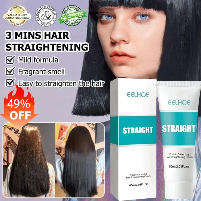 🔥Heißer Verkäufer 50% Rabatt💆‍♀️ KAUFEN 2 ERHALTEN 3! ✨ Seiden- und Keratin-Haarglättungscreme - Professionelle Frizz-Kontrolle mit Hitzeschutz für Geschmeidiges & Glänzendes Haar bis zu 48H 🌟🧖‍♀️