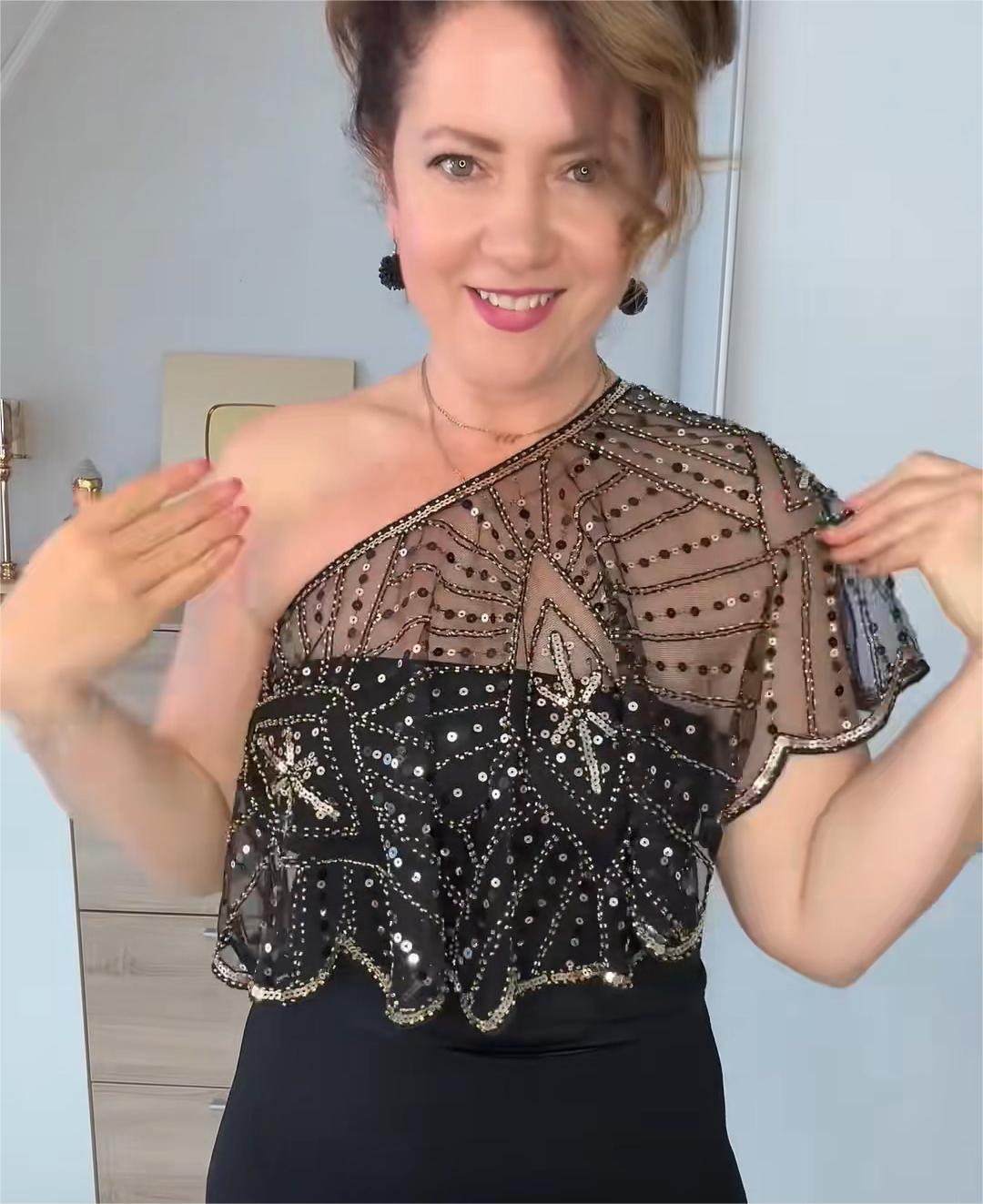 🔥 LETZTER TAG: 50% RABATT ✨ Eleganter Vintage-Spitzen-Schal mit Perlen – zeitlos & stilvoll für jeden Anlass 💎