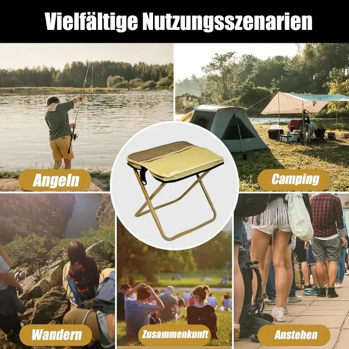 ⏰Letzter Tag: 50% Rabatt!🔥🪑Ultraleichter Klapphocker – Trägt bis zu 120 kg