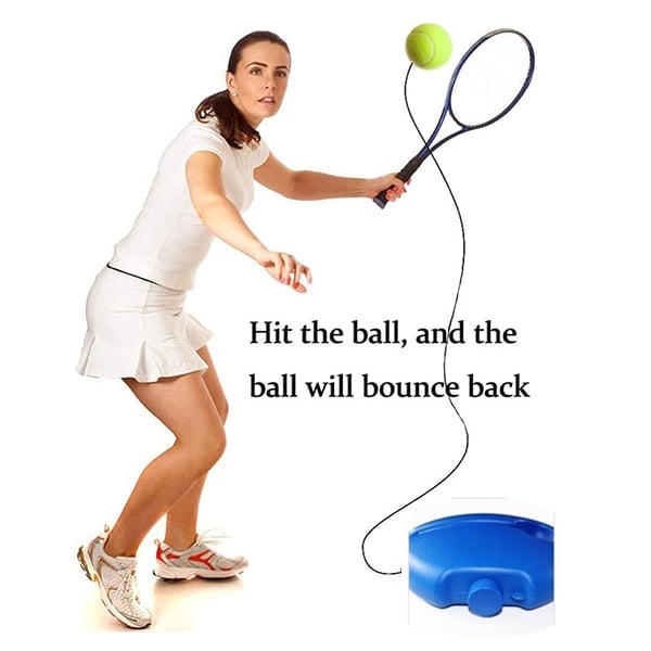 📢📢40% RABATT !!⏰🎾 Tragbarer Tennistrainer mit befüllbarem Sockel für Einzeltraining & Familie