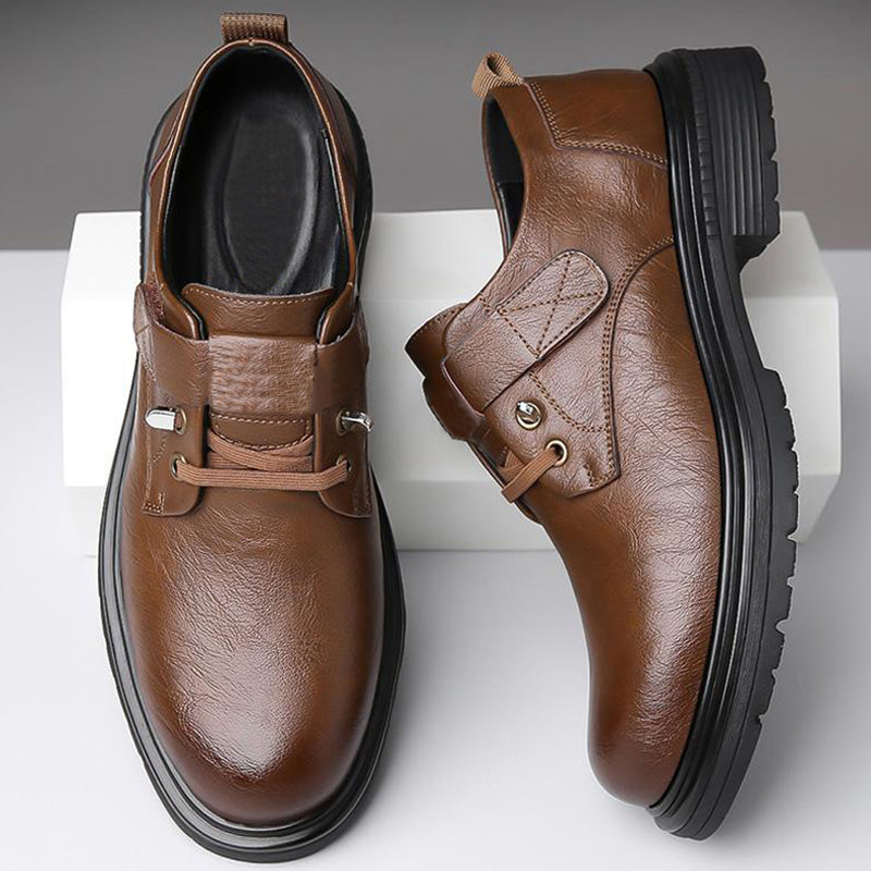 50% RABATT! 🚨Atmungsfreie Retro -PU -Leder -Softroshese von Männern