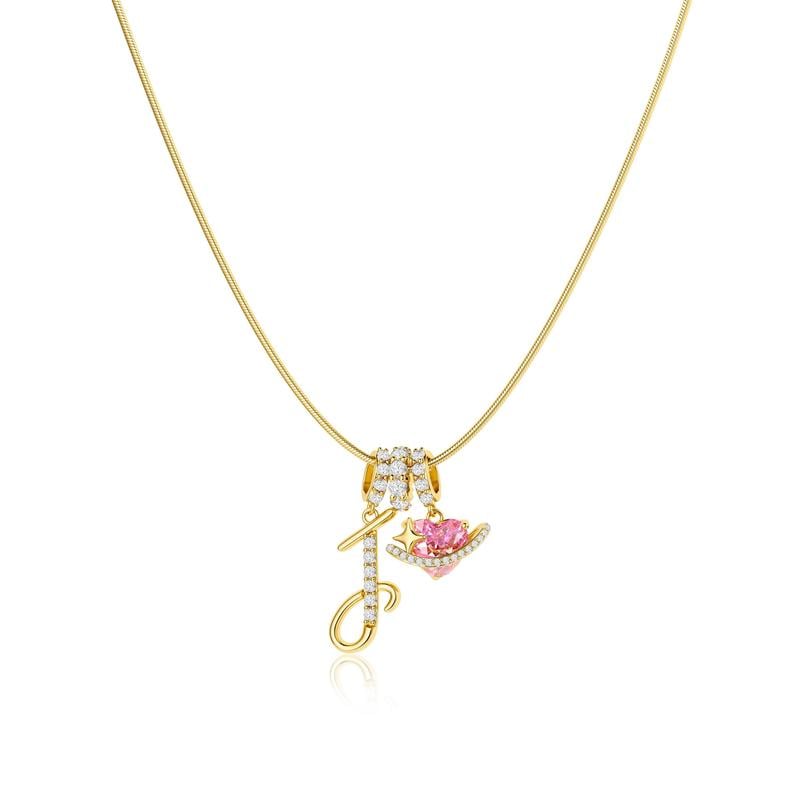 💖 LETZTER TAG – 50 % RABATT ✨ 3-lagige Anhänger-Halsketten mit Initialen A-Z 🎀 | Personalisiert & elegant