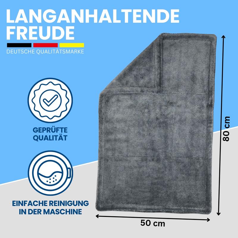 💧 "Twisted" XXL Auto-Trockentuch – Hochdichte Mikrofaser mit 1800 GSM, weltweit saugstärkstes Auto-Pflegetuch