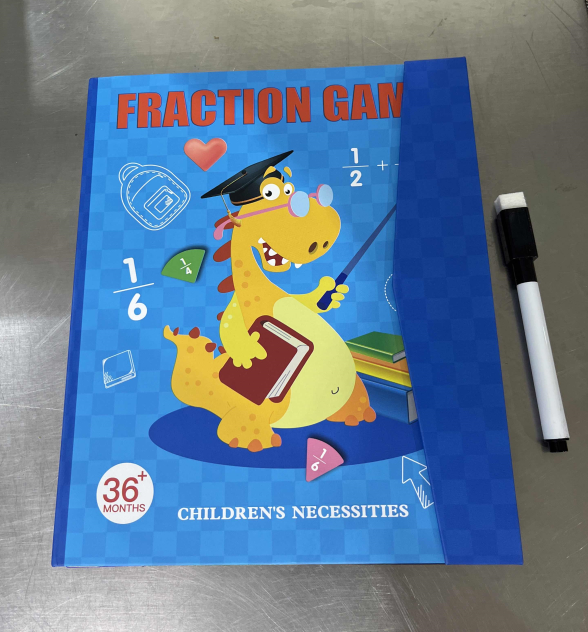 🧩 🎨 Magnetisches Bruchpuzzle für Kinder – Fördert Feinmotorik, Buntes Design & Sicheres Spielen ✨