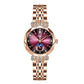 ⌚ Damen-Uhr mit Edelstahlband, wasserdicht, Kalender & funkelndem Zirkonia-Besatz – elegantes Butterfly-Verschluss-Design ✨