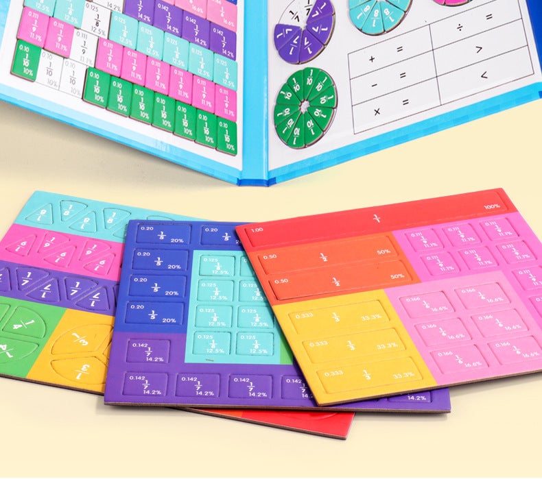 🧩 🎨 Magnetisches Bruchpuzzle für Kinder – Fördert Feinmotorik, Buntes Design & Sicheres Spielen ✨