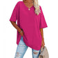 👕📢 50% RABATT! Lässiges, locker sitzendes Damen-T-Shirt mit V-Ausschnitt – Bequem, luftig & vielseitig – Perfekt für Alltag, Freizeit & warme Tage ✨