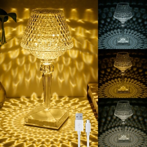 💎 50% RABATT! Kristall-Tischlampe – Funkelndes Design, stimmungsvolles Licht & edler Blickfang – Perfekt für Schlafzimmer, Wohnzimmer & festliche Anlässe ✨