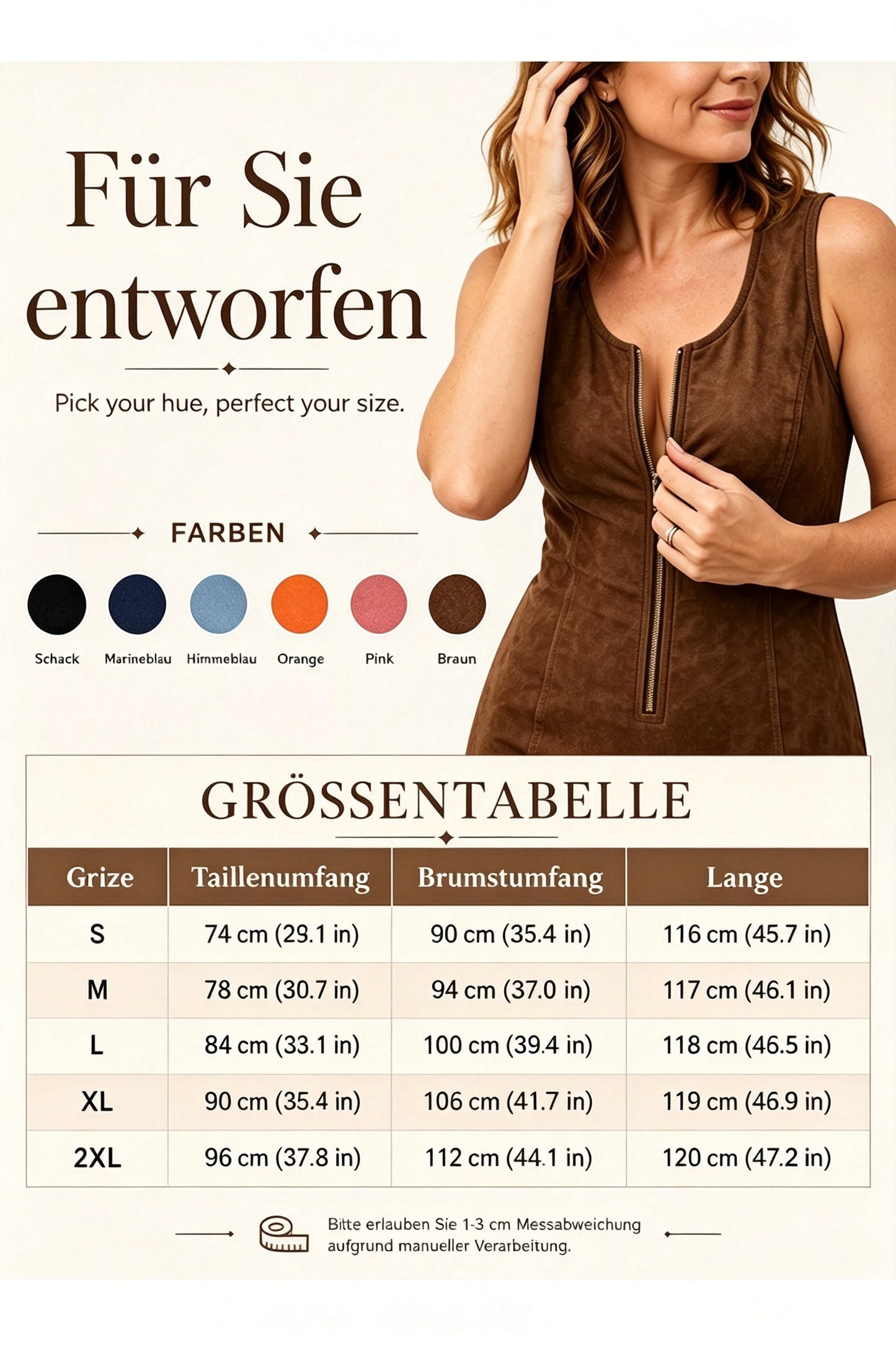 🔥Neu für 2026 – 50 % Rabatt!🤠Retro-Western Kleid mit Fransen, ärmellos & tailliert – Fransen-Saum, Frontreißverschluss, Cowgirl-Stil