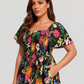 👗⏰ SOMMER HEISSER VERKAUF: 50% RABATT! Geblümtes Smock-Kleid mit eckigem Ausschnitt und Taschen – Bequem, verspielt & perfekt für warme Tage 🌸✨