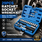 🛠️ 50% Rabatt – 29-teiliges Ratschen-Steckschlüssel-Set aus Chrom-Vanadium-Stahl, inkl. 11 Stecknüssen & 10 Bits, ideal für Auto & DIY