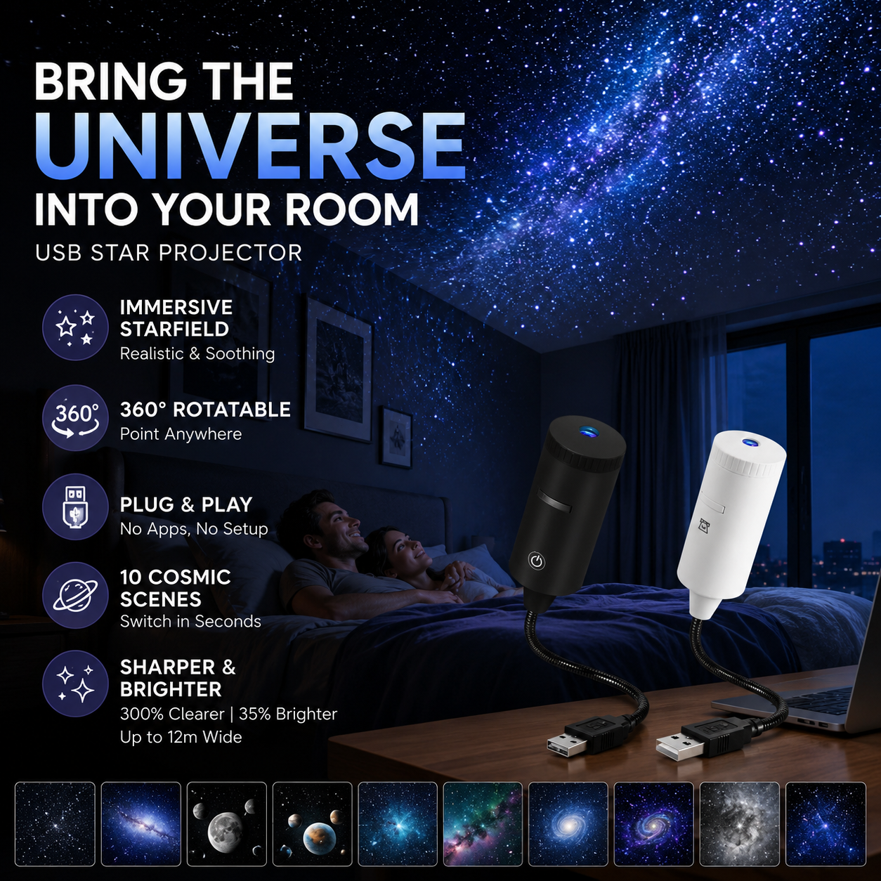 🌌✨ 50% RABATT! Plug-and-Play-HD-Sternprojektor – Über 50.000 zufriedene Nutzer – Verwandelt Dein Zimmer in eine magische Sternennacht 🌟