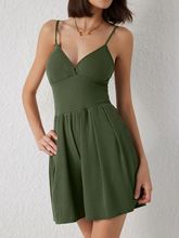 ☀️ Sommer Essential-Limited Time Niedriger Preis 💕 Damen Casual Verstellbare Plain Rückenlose Wrap Cami Strampler