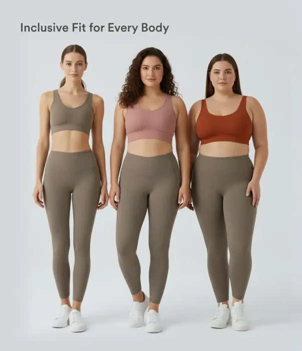 🩲✨ 60% RABATT! Halara UltraSculpt High-Waist Leggings mit Raffung am Gesäß, Bauchkontrolle, formender Wirkung & Taschen – ideal fürs Training 💗