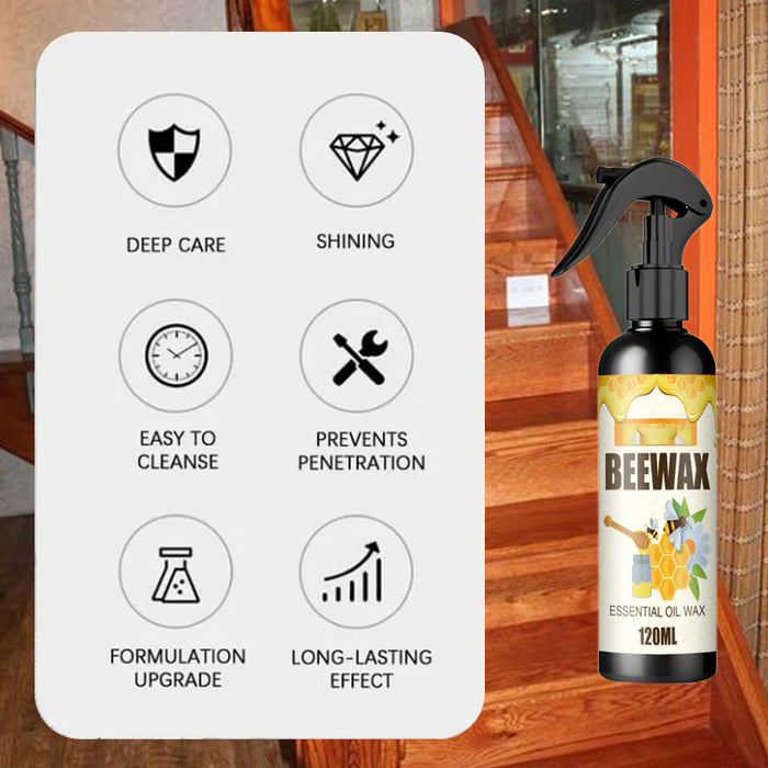 🍯✨ 60% RABATT! Natürliches mikromolekularisiertes Bienenwachs-Spray – Hochglanz, Schutz & Hydrophobierung für Holz, Leder & mehr 🛡️