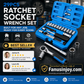 🛠️ 50% Rabatt – 29-teiliges Ratschen-Steckschlüssel-Set aus Chrom-Vanadium-Stahl, inkl. 11 Stecknüssen & 10 Bits, ideal für Auto & DIY